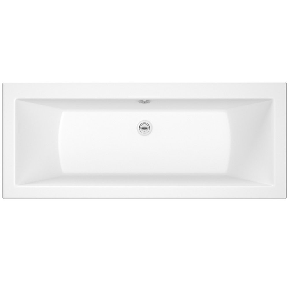 Essential Rho Geode White Double Ended Bath - 1700mm x 700mm