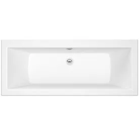 Essential Rho Geode White Double Ended Bath - 1700mm x 750mm