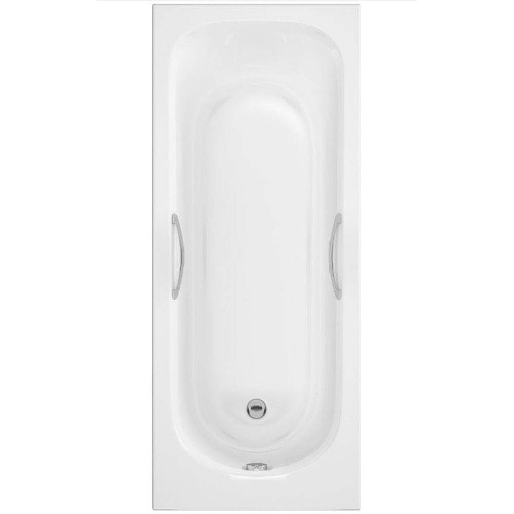 Essential White Sampi Geode Gripped Bath - 1700Mm X 700Mm Acrylic
