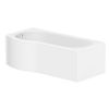 Essential Sigma White P-Shaped Right Hand Bath - 1700mm x 850mm