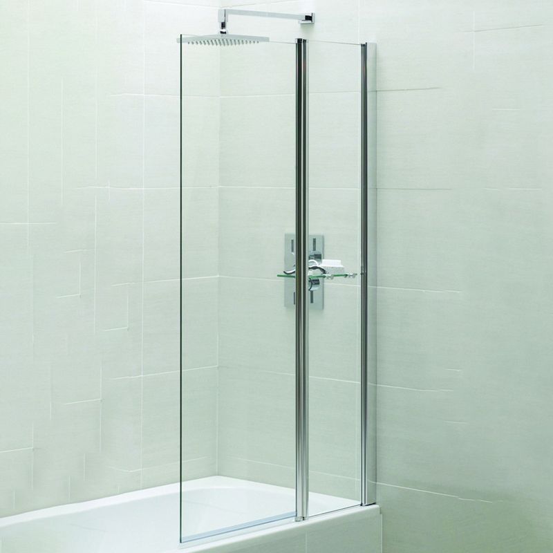 Essential Spring Square Bath Screen With Fixed Panel Plumbing Superstore®