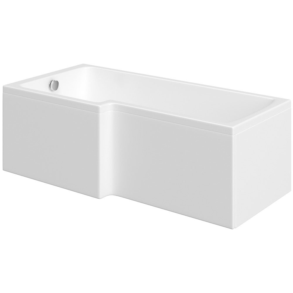 Essential White L-Shaped Bath Panel - 1500mm