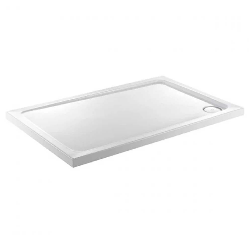 Essential Alpha White Rectangular Shower Tray
