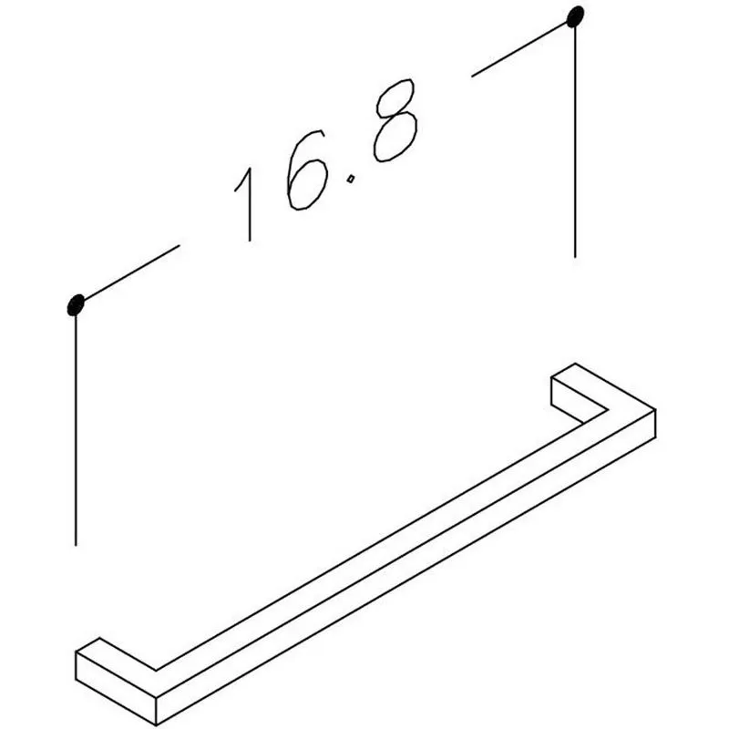 Essential Eta 168mm Brass Drawer Handle | clickbasin®