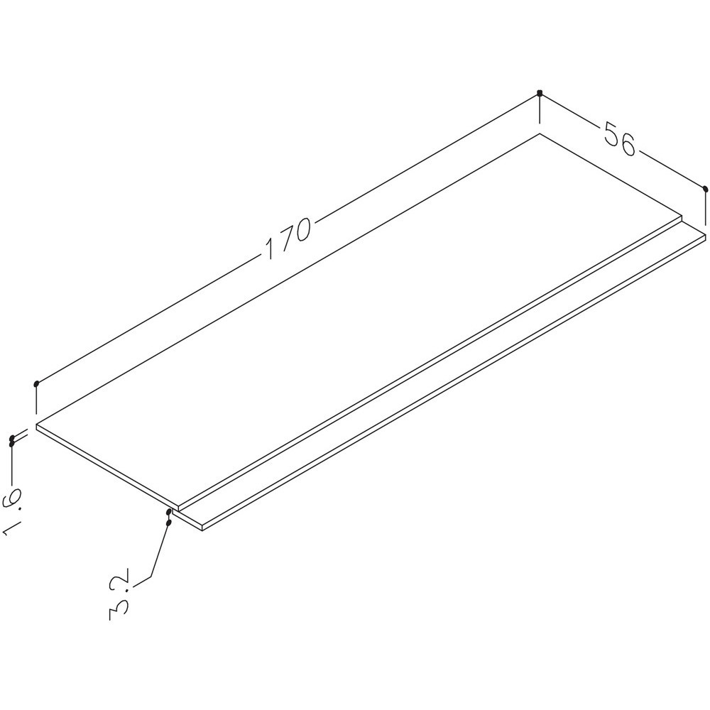 essential_theta_1700_2_piece_bath_panel_matt_white_dims