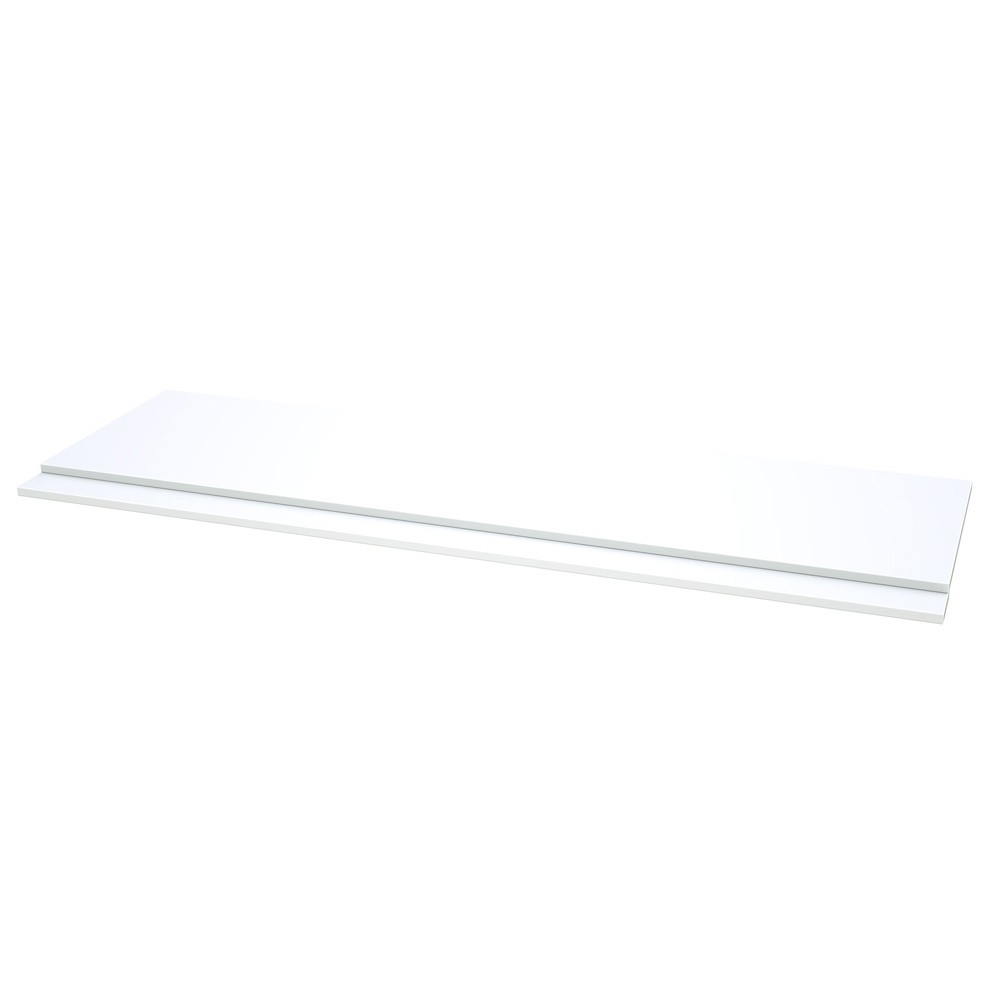 Essential Theta 1700mm 2 Piece Bath Panel - Matt White