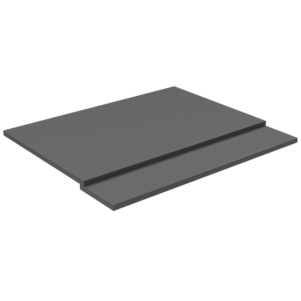 Essential Theta 700mm 2 Piece Bath Panel - Matt Grey