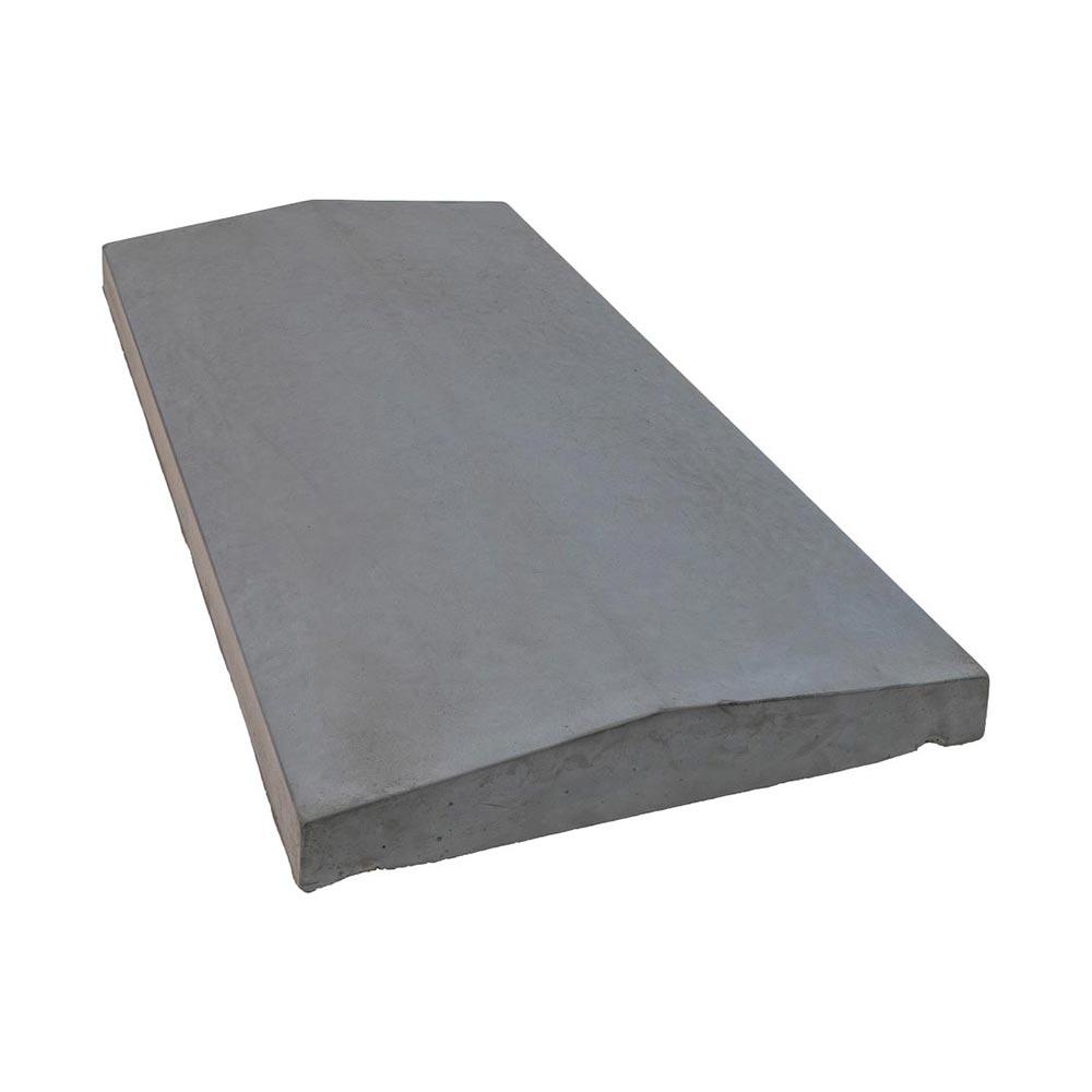 Eurodec Slimline 30-55mm Twice Weathered Concrete Coping Stone 600mm x 300mm