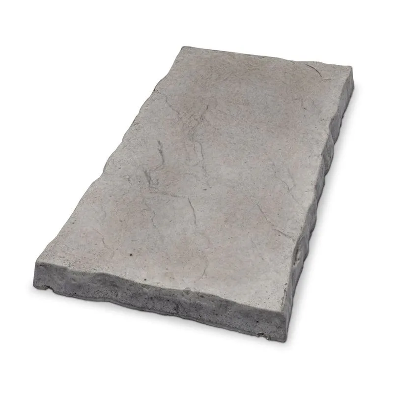 Eurodec 40mm Flat Riven Concrete Coping Stone 600mm x 300mm - Grey ...
