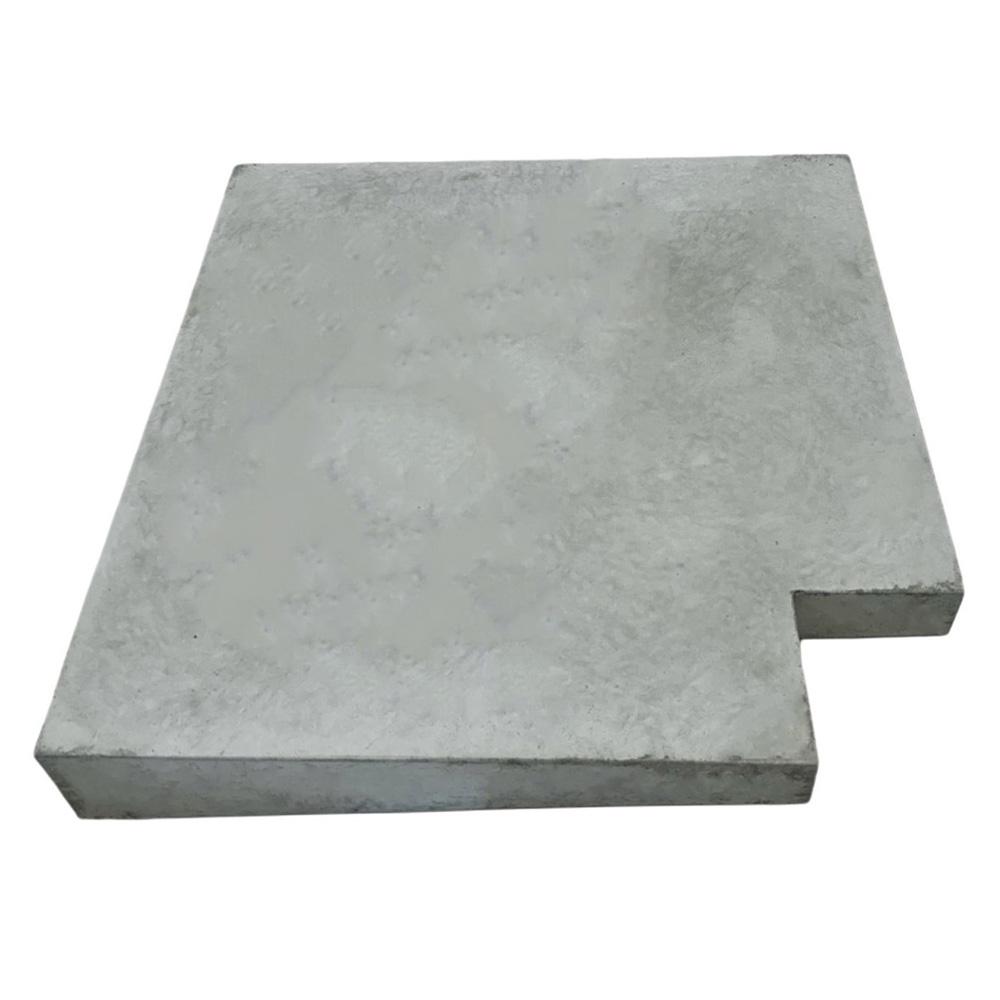 Eurodec 50 75mm Once Weathered Interior Concrete Coping Stone Return Grey