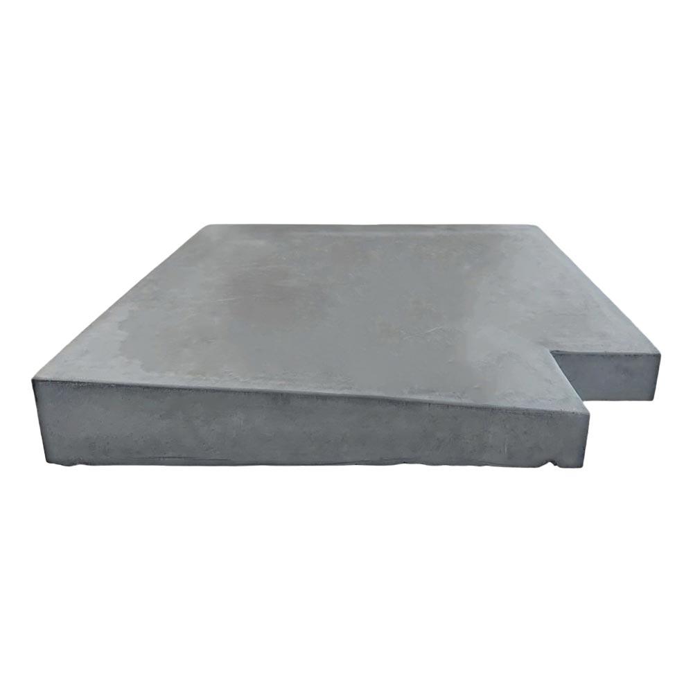 Eurodec 50-75mm Once Weathered Interior Concrete Coping Stone Return