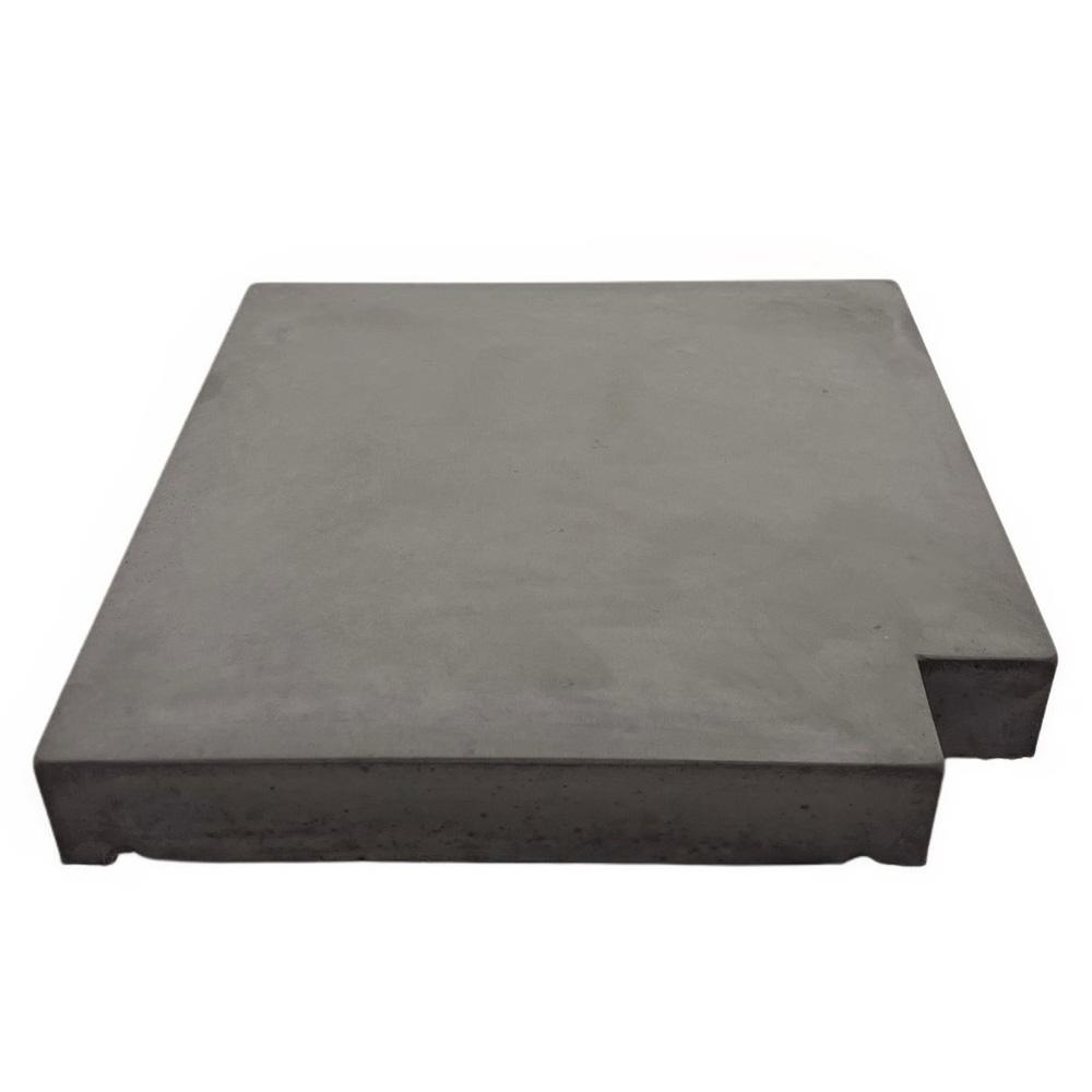 Eurodec 50mm Flat Concrete Coping Stone Return