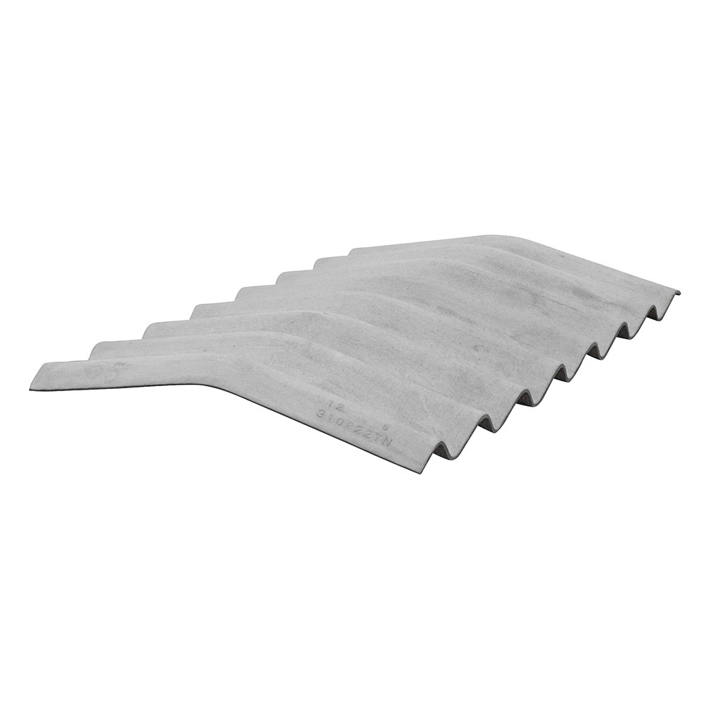 Briarwood EUROSIX One-piece Fibre Cement Close Fitting Ridge in Natural Grey