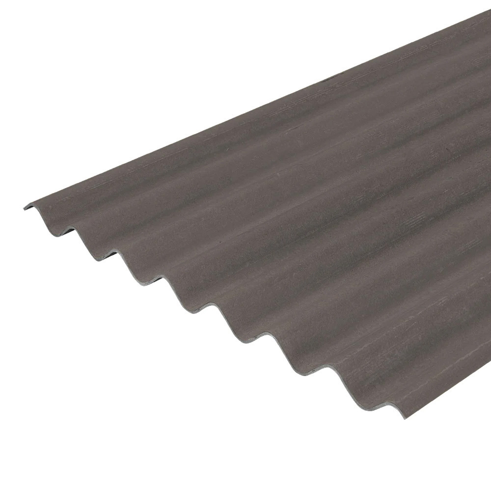 Briarwood EUROSIX Profile 6 inch Fibre Cement Roof Sheet in Beaver Brown