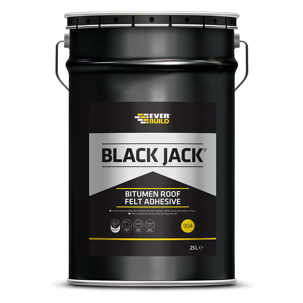 Bitumen Roof Felt Adhesive - Black Jack  - 25 Litres