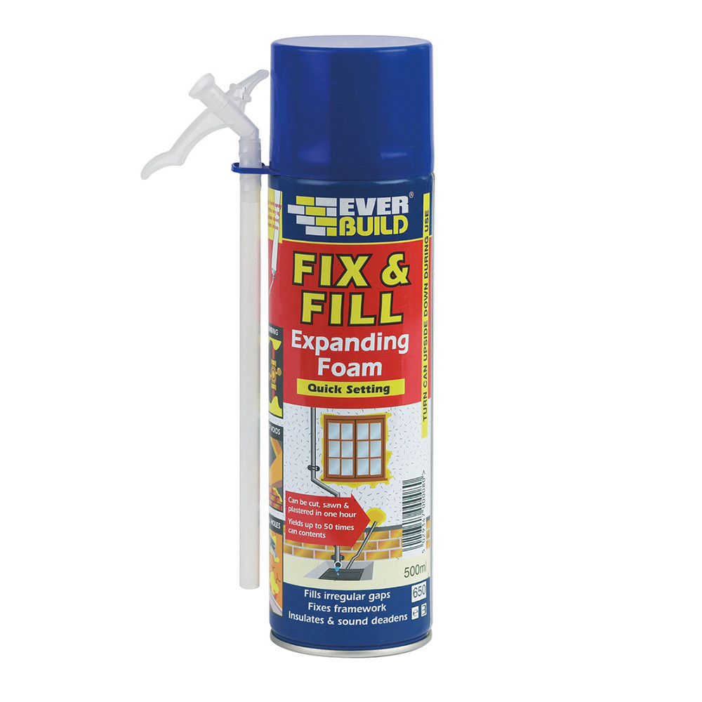 Everbuild Fix and Fill Quick Setting Expanding Foam 500ml