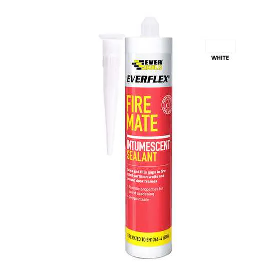 Everbuild Everflex Fire Mate Intumescent Acrylic Sealant 295ml - White ...
