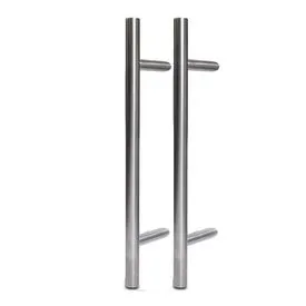 Fab & Fix Stainless Steel External Inline Bar Door Handle - Pair