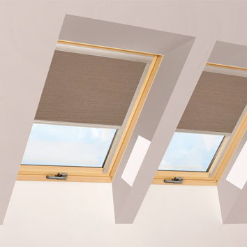 FAKRO Blackout Blind ARF in Grey Brown