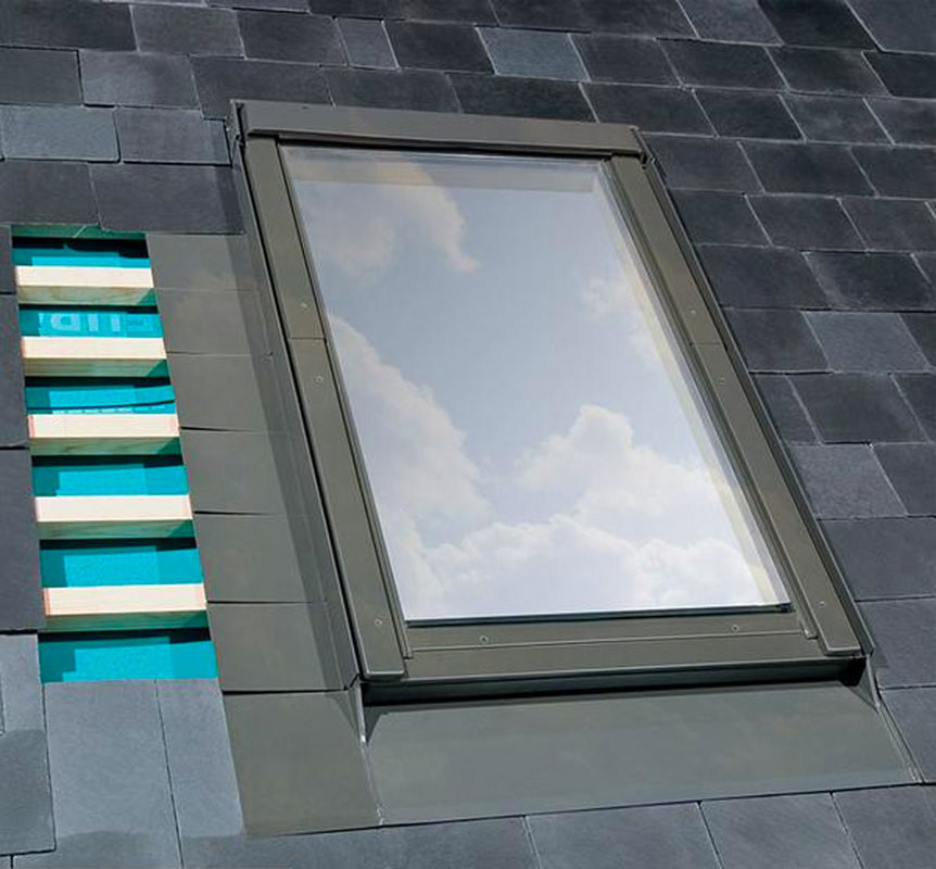 FAKRO ELJ/06 Standard Window Flashing For Up To 10mm Recessed Slate Roof - 78cm x 118cm