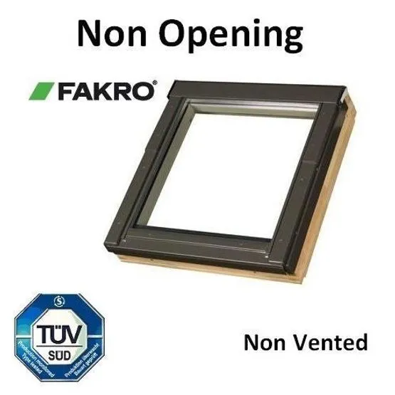 Fakro FNU P2/14 White PU Coated Non-Opening Roof Window - 66cm x 140cm Price Comparisons | Compare The Build