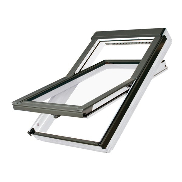 FAKRO PTP-V White uPVC Centre Pivot Roof Window 