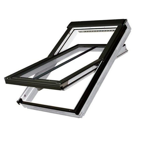 FAKRO FTT/U White PU Off-Centre Pivot Conservation Roof Window