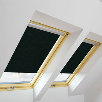 ARS/09 FAKRO Roller Blind in Black - 94cm x 140cm