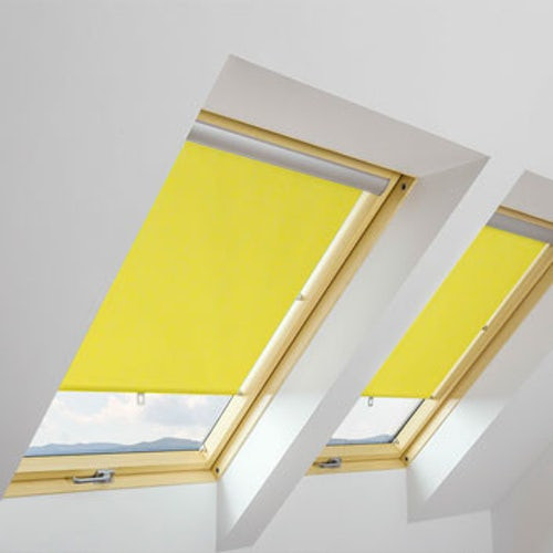 ARS/016 Fakro Window Roller Blind 55cm x 118cm ~ Brilliant Yellow