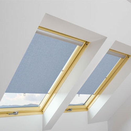 ARS/016 Fakro Window Roller Blind 55cm x 118cm ~ 014 Capri blue