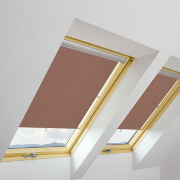 ARS/04 Fakro Window Roller Blind 66cm x 118cm ~ 011 Copper Brown