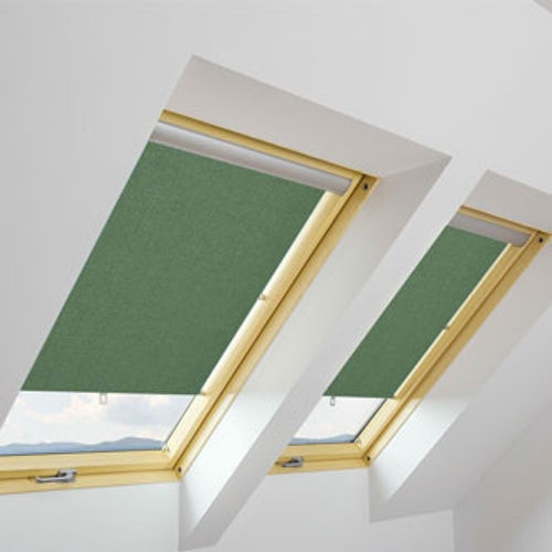 ARS/016 Fakro Window Roller Blind 55cm x 118cm ~ 016 Forest Green