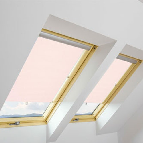 ARS/07 FAKRO Roller Blind in Light Pink - 78cm x 140cm