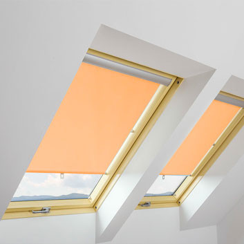 ARS/016 Fakro Window Roller Blind 55cm x 118cm ~ 009 Pure Orange