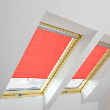 ARS/09 Fakro Window Roller Blind 94cm x 140cm ~ 010 Ruby Red