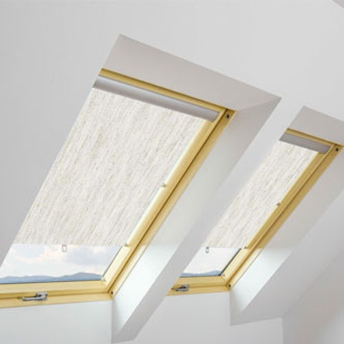 ARS/09 Fakro Window Roller Blind 94cm x 140cm ~ 006 White Grained