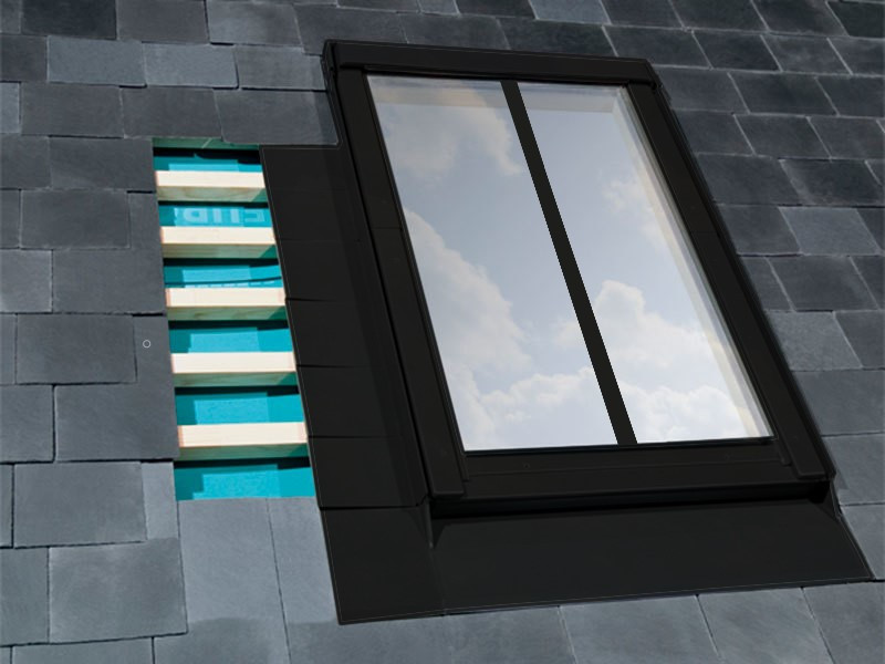 FAKRO ELJ/C/12 Conservation Flashing For Up To 10mm Recessed Slate Roof - 134cm x 98cm