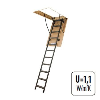 Fakro Smart 3 Section Metal Loft Ladder 3.05m Length - 70cm x 130cm