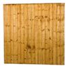 Feather Edge Pressure Treated Wooden Fence Panel - 6ft x 5ft (1.83m x 1.52m)
