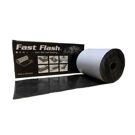 Fast Flash DEKS Fast Flash Lead Replacement Roof Flashing Black - 140mm x 5m Roll ...