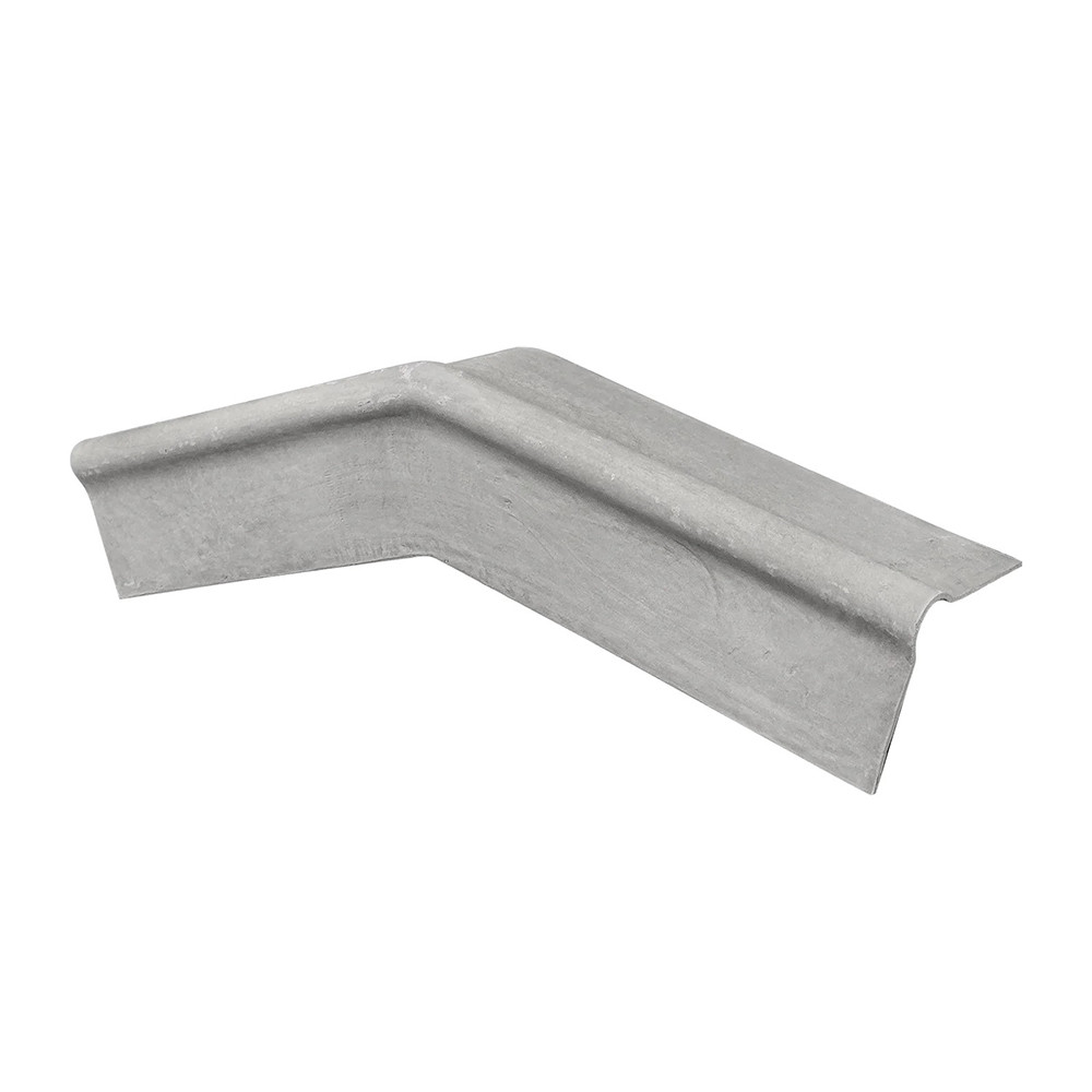 Briarwood EUROSIX Fibre Cement 200X200mm Roll-top Cranked 2200mm Barge Board in Natural Grey