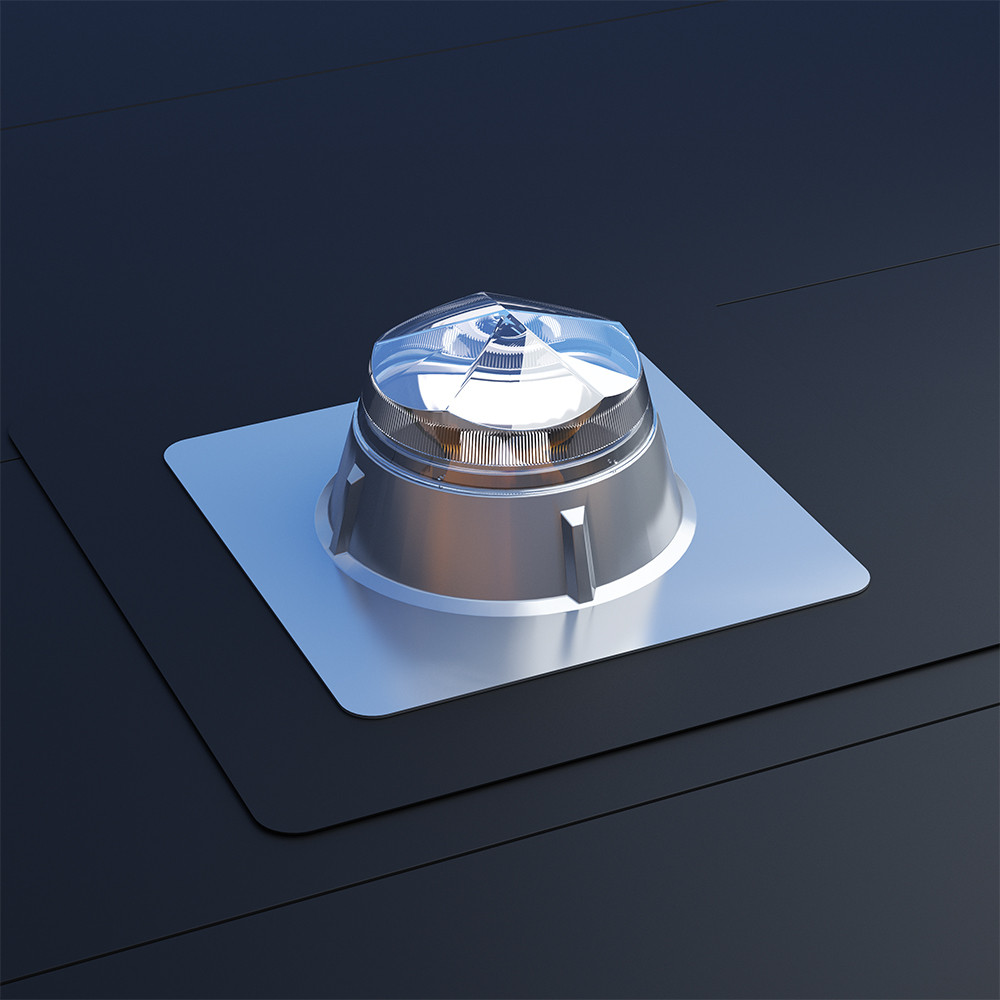 Monodraught 750mm Monodraught Diamond Dome Flat Roof Sunpipe Kit with Flashing