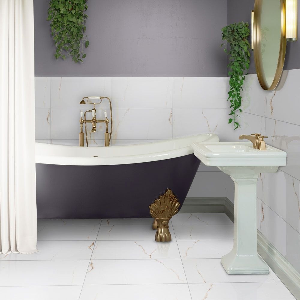 flavelo_gold_marble_effect_gloss_rectified_porcelain_wall_floor_tile_lifestyle