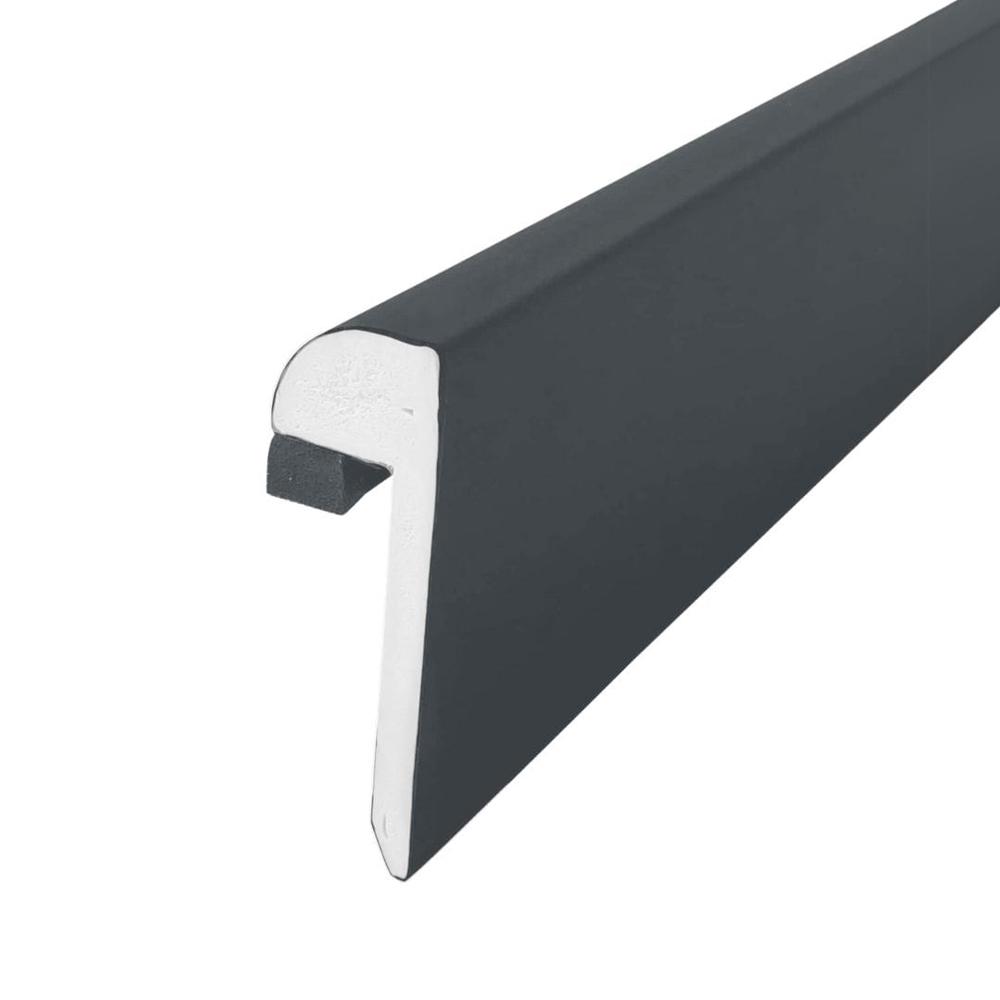 FlexiProof Anthracite Grey 2.5m Integra Trim Solid Raised Kerb Trim