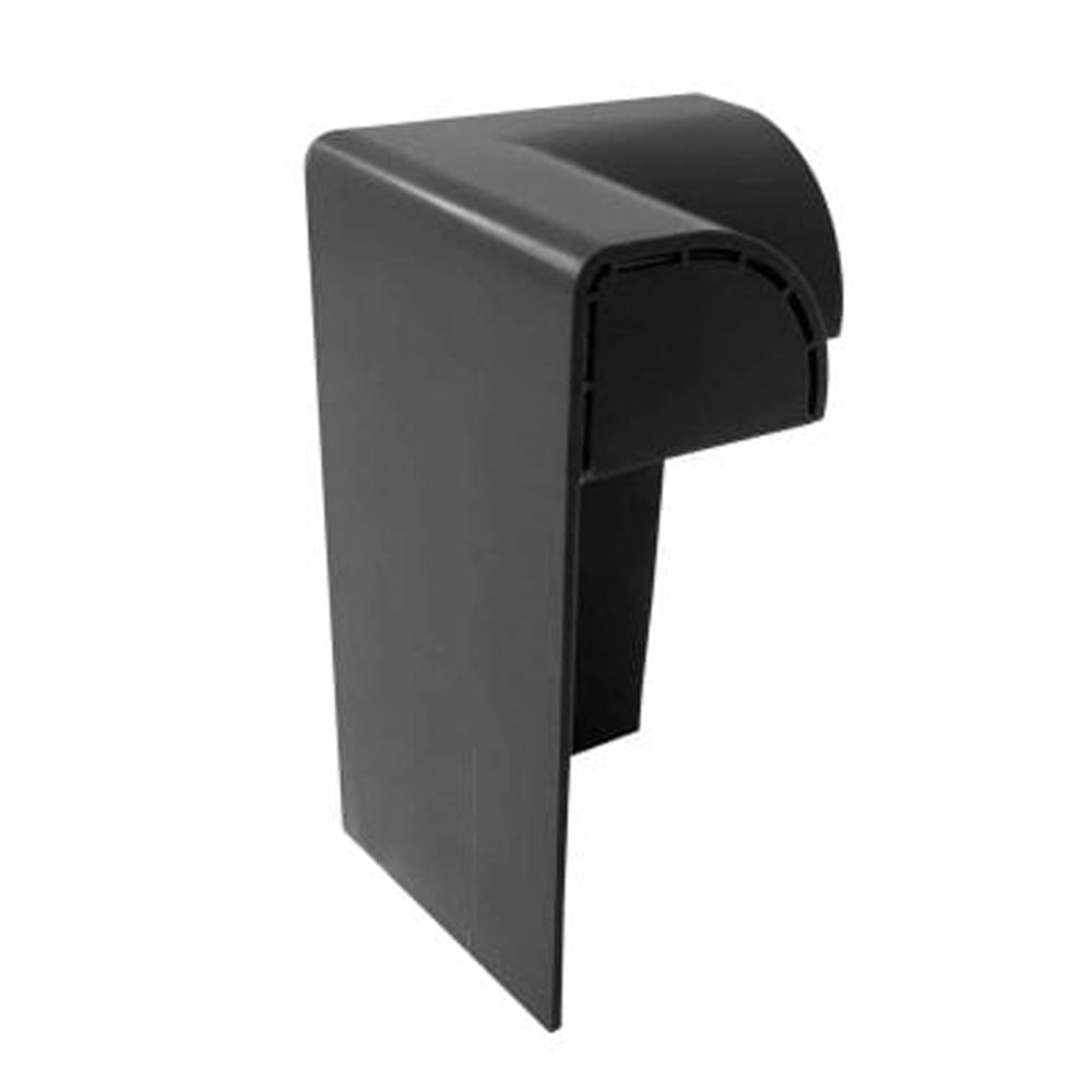 FlexiProof Integra Trim Solid Raised Kerb External Corner - Anthracite Grey