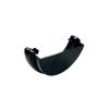 FloPlast Plastic Guttering 112mm Half Round Black External Stopend