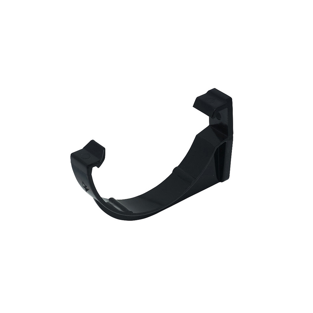FloPlast Plastic Guttering 112mm Half Round Black Fascia Bracket