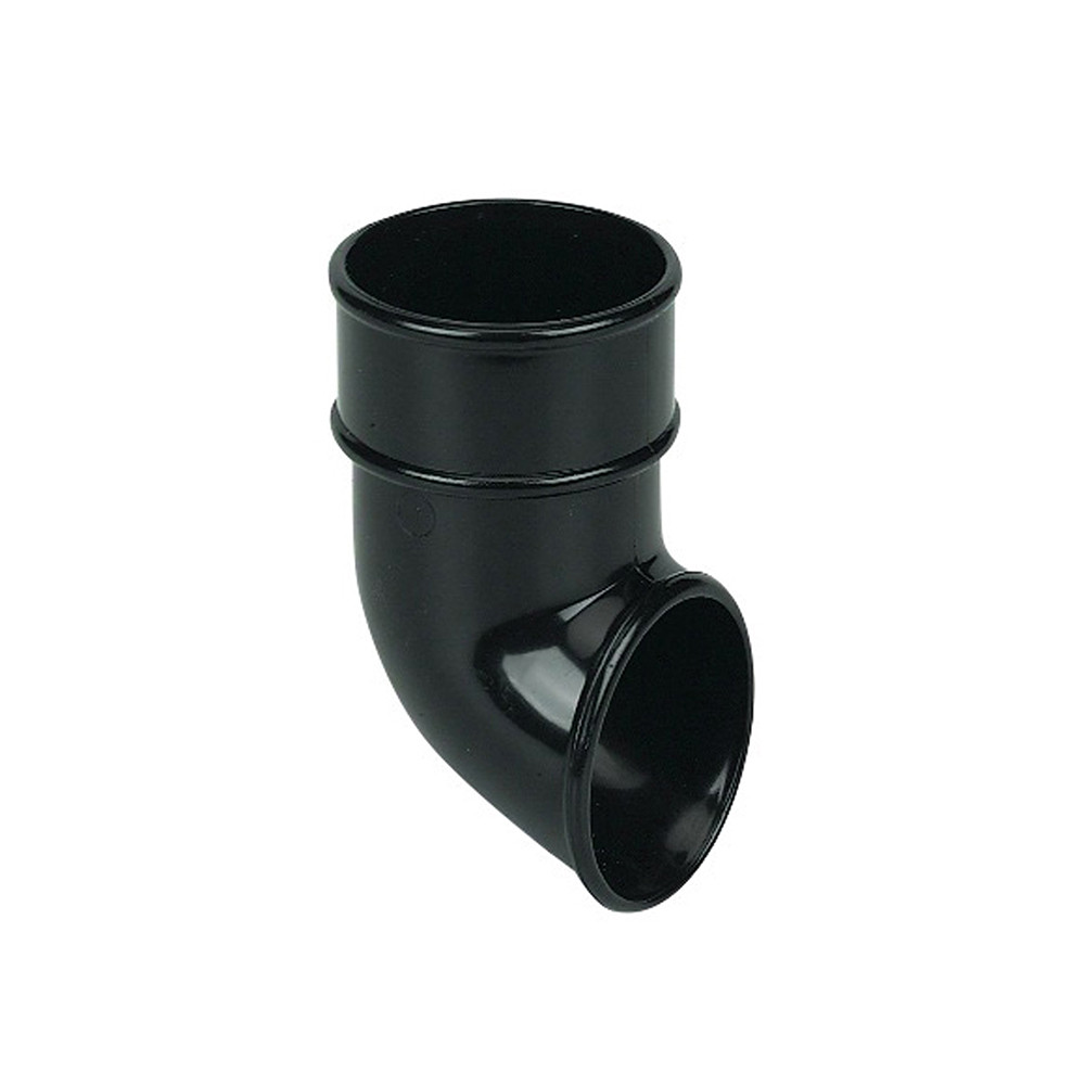 FloPlast Plastic Guttering 68mm Black Round Downpipe Shoe