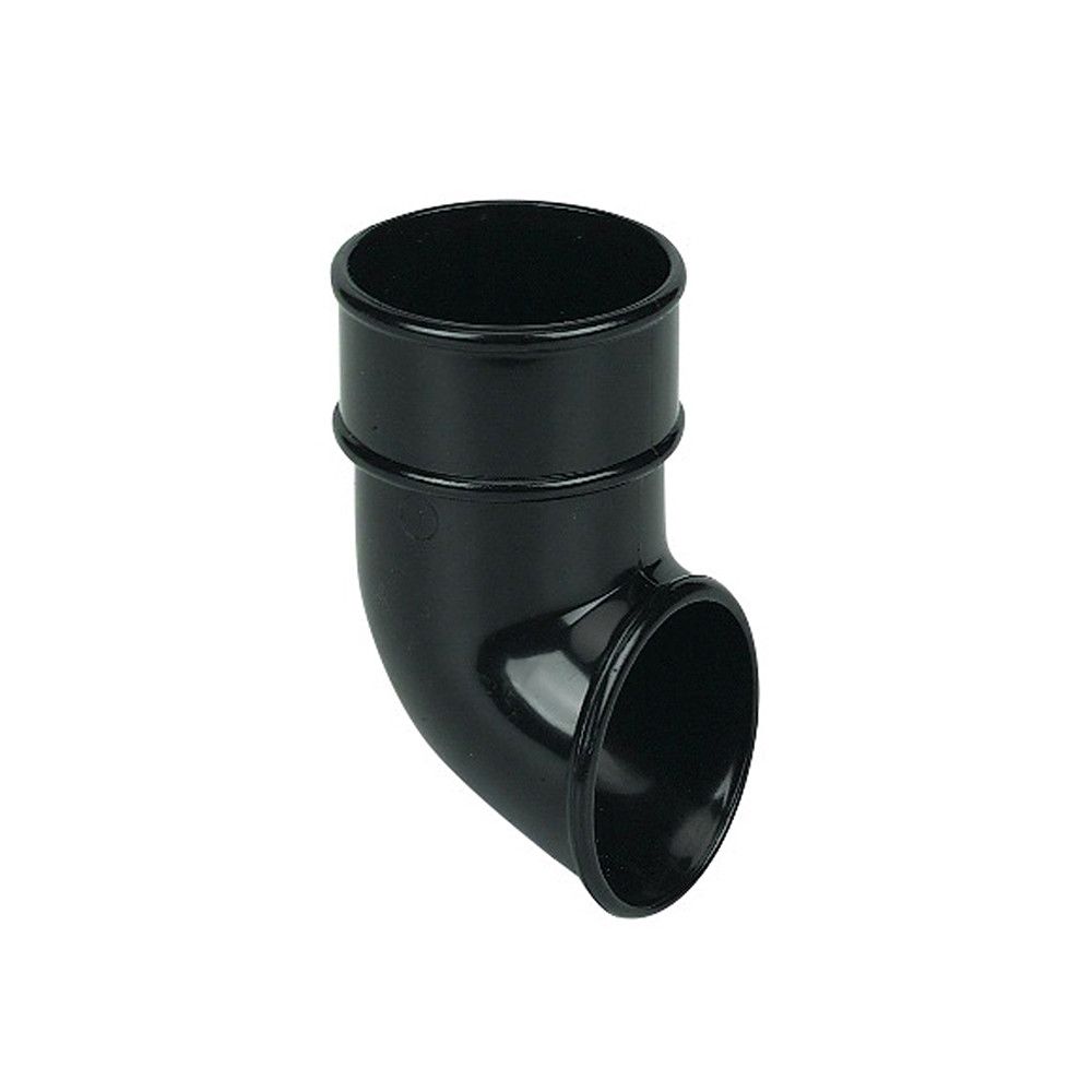 Product image for FloPlast Black 68mm Round Downpipe Shoe