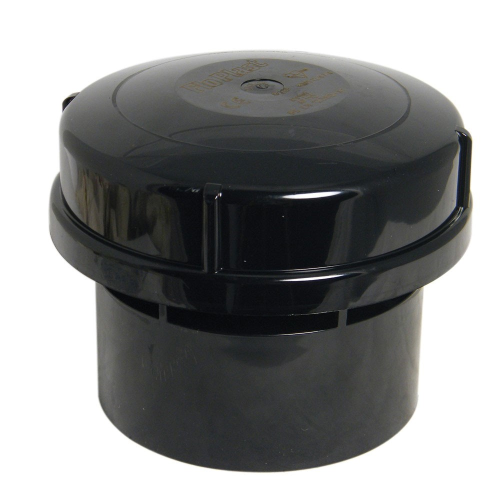 Floplast Black Air Admittance Valve Solvent Internal 